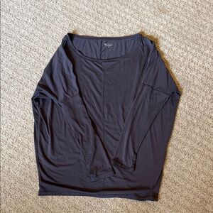 Athleta Charcoal Long Sleeve Top